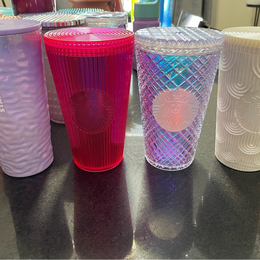 Starbucks Tumbler Collection - Pink, Purple, and Clear 4for $36